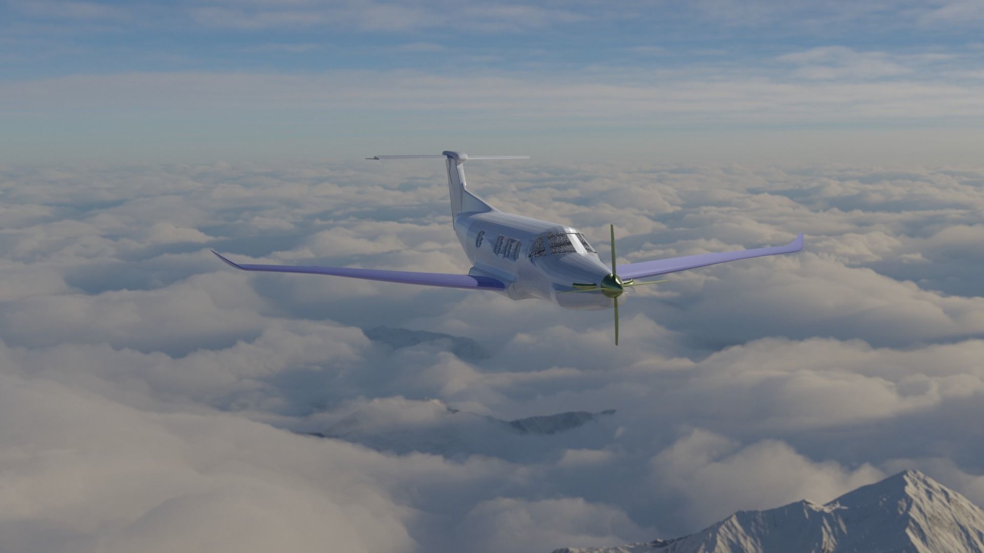 Pilatus PC-12 3D model_1