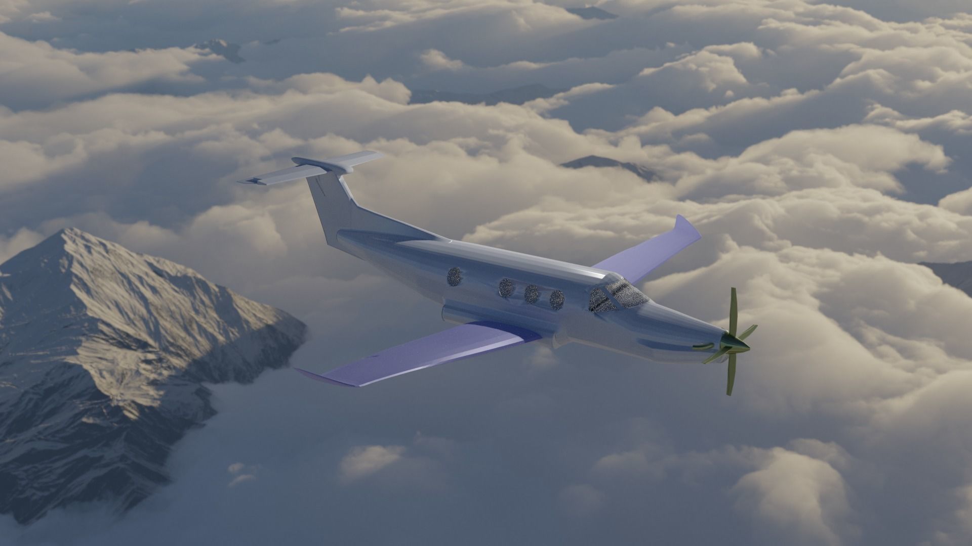 Pilatus PC-12 3D model_2