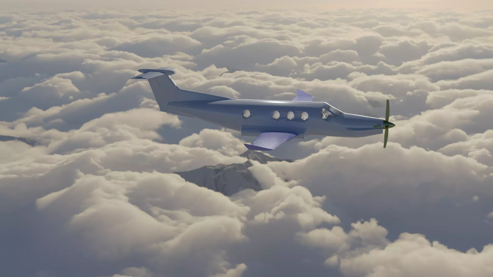 Pilatus PC-12 3D model_0