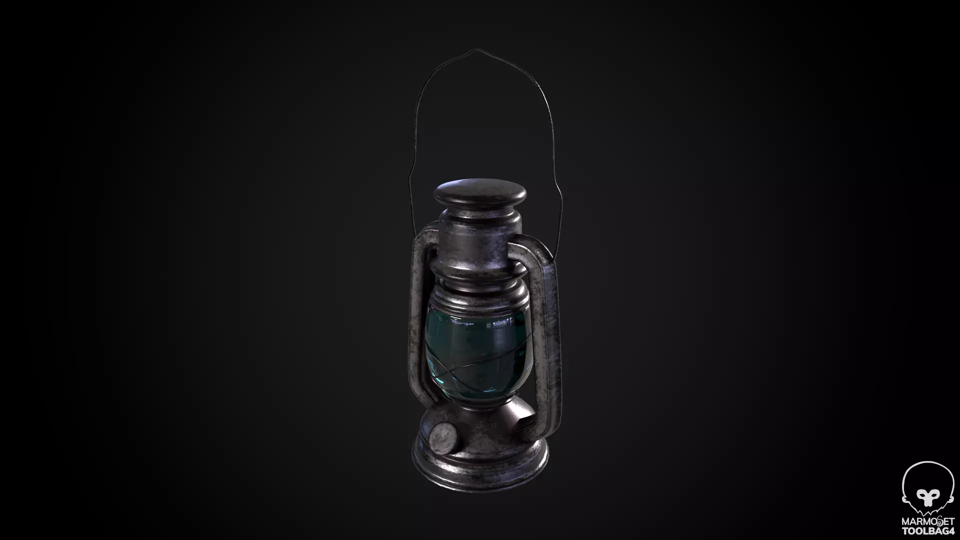 Medieval Lantern 3D model_0