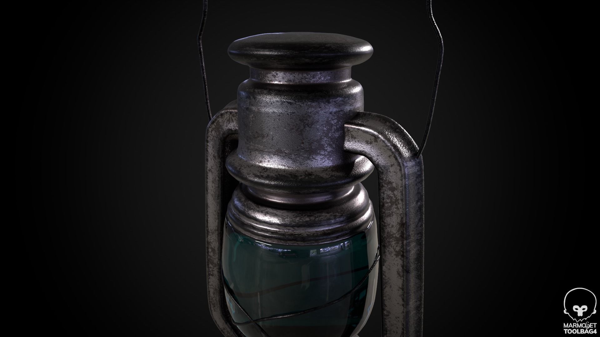 Medieval Lantern 3D model_2