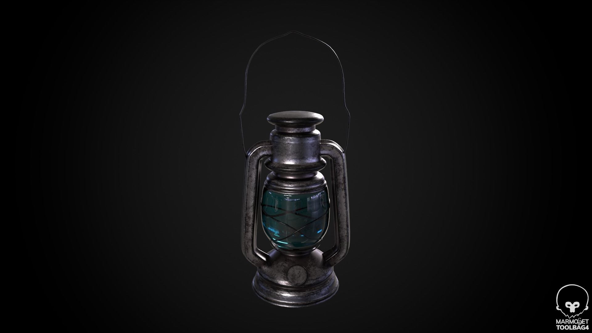 Medieval Lantern 3D model_1