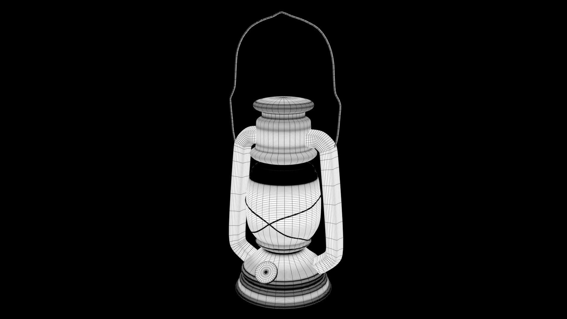 Medieval Lantern 3D model_7