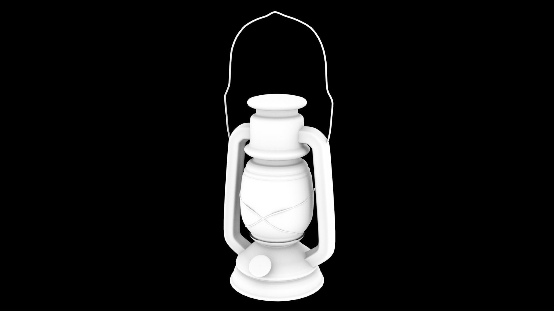 Medieval Lantern 3D model_6