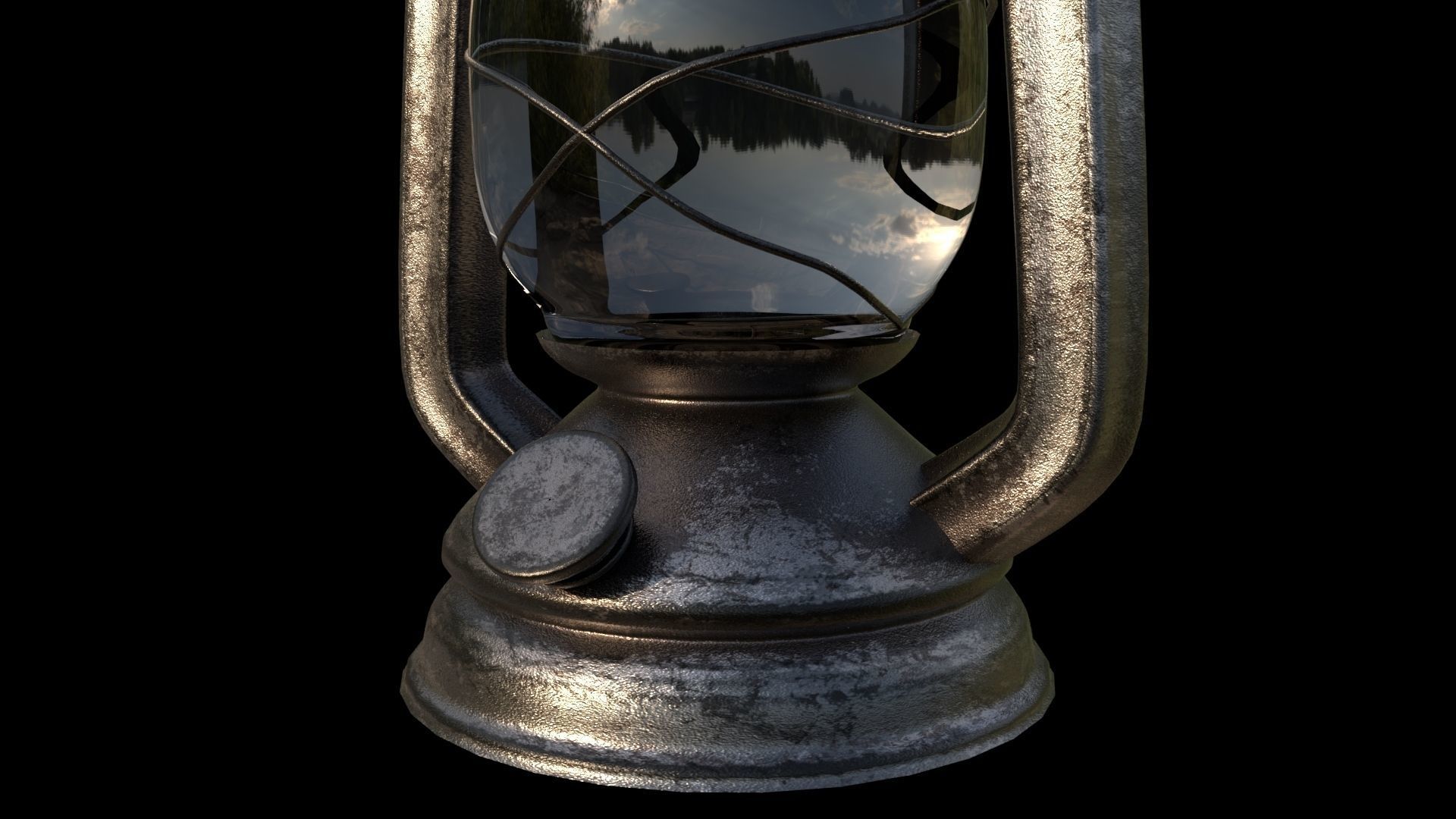 Medieval Lantern 3D model_5