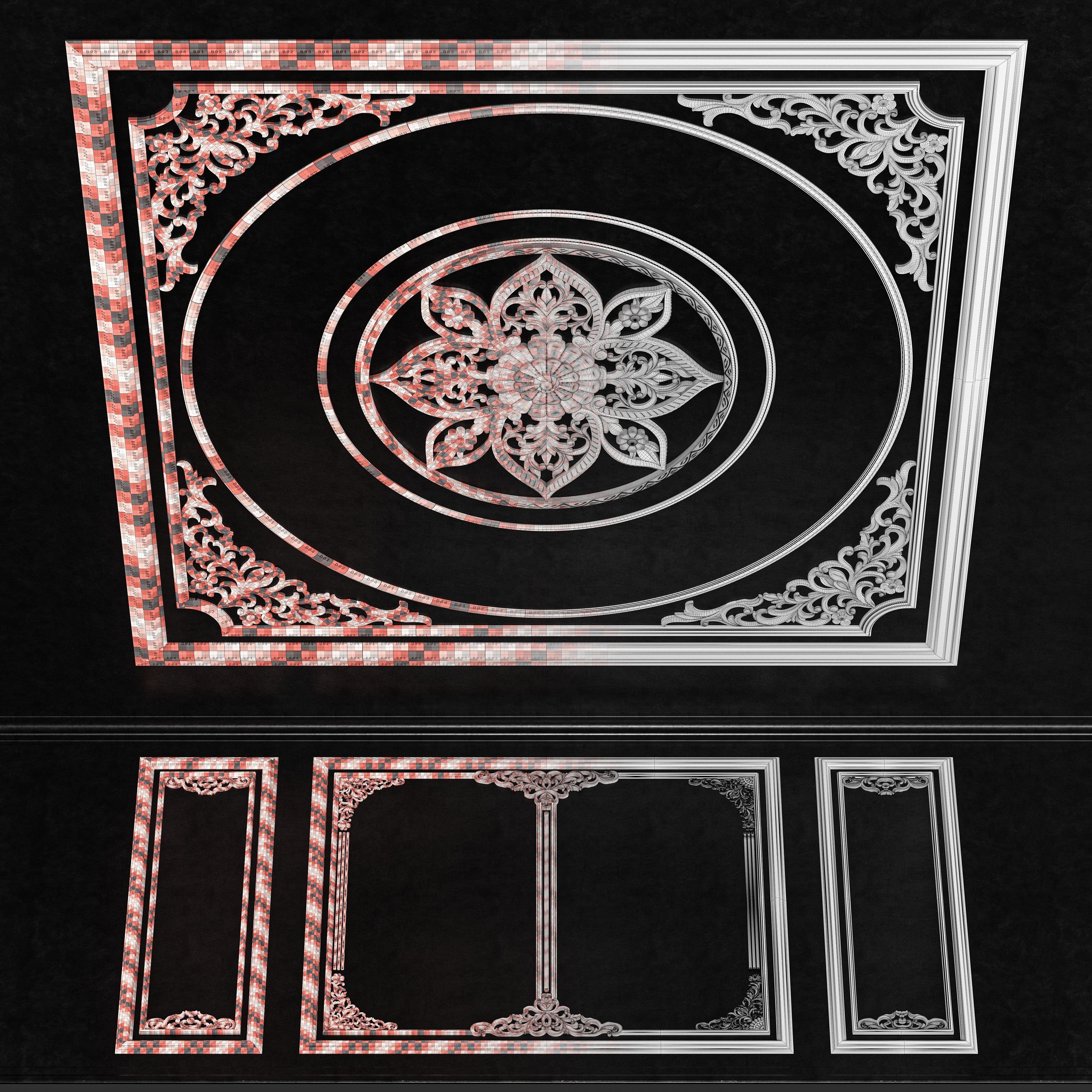 Decorative Frame Ornament - Vol 01 3D model_8