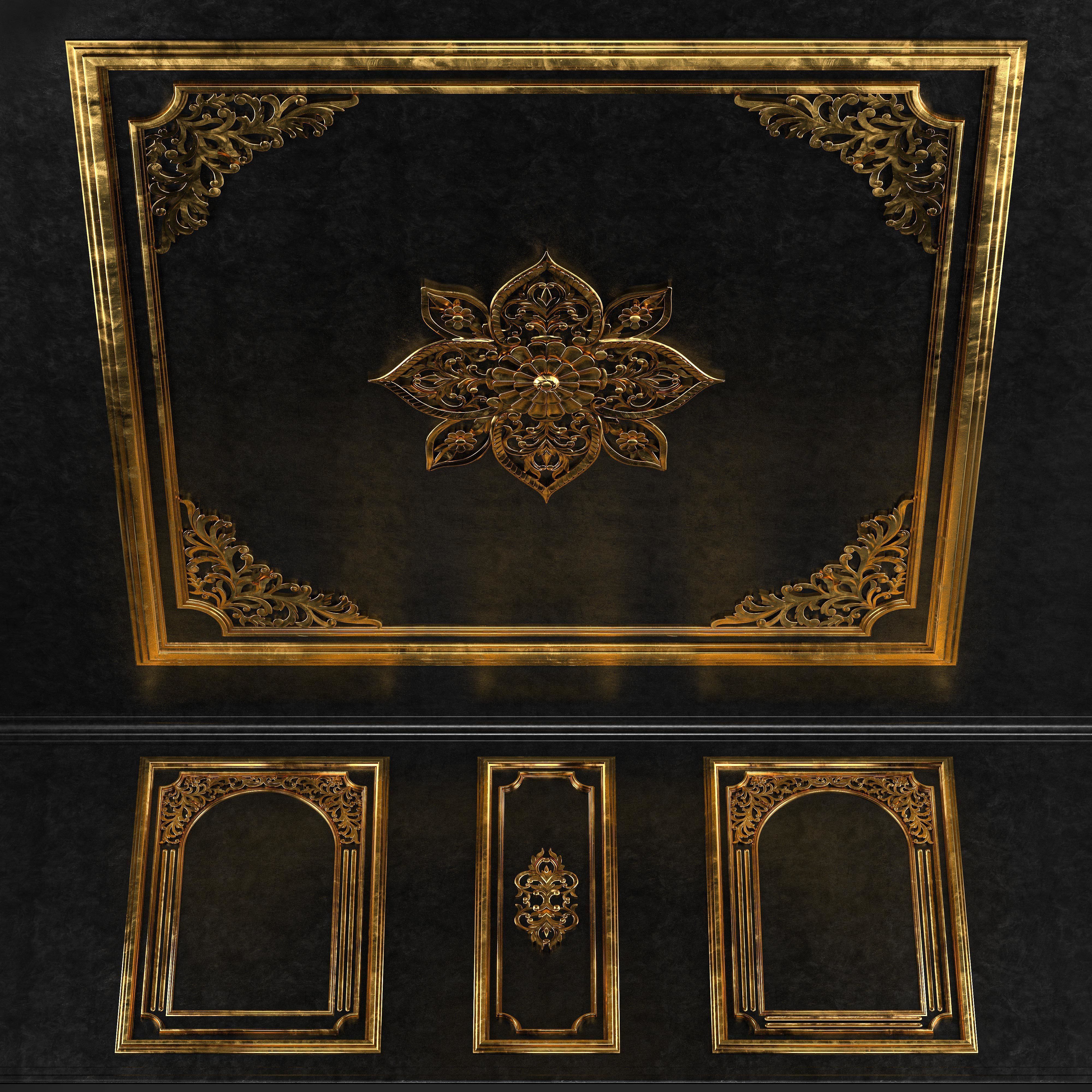 Decorative Frame Ornament - Vol 01 3D model_3