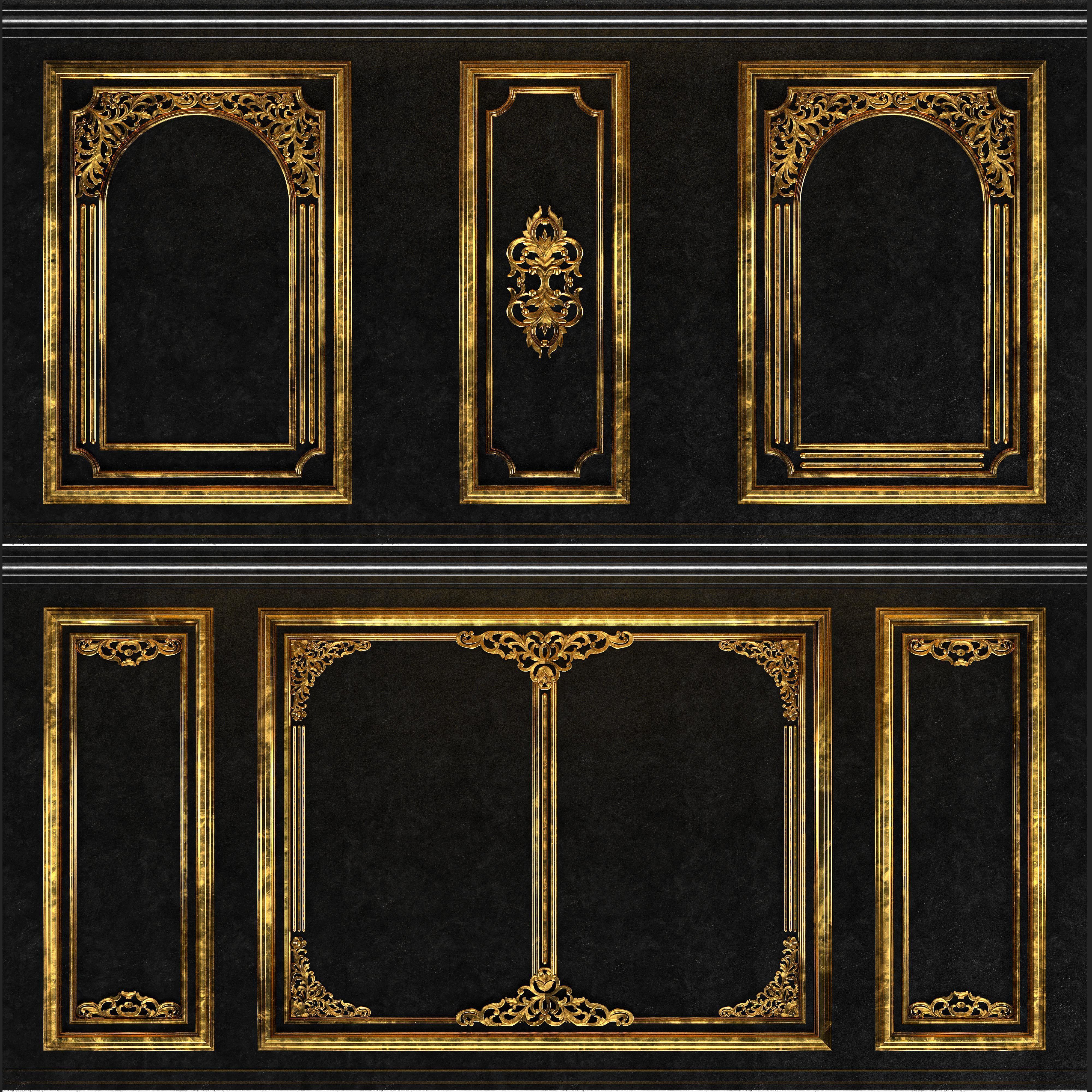 Decorative Frame Ornament - Vol 01 3D model_1