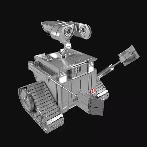 Wall e robot Free low-poly 3D model