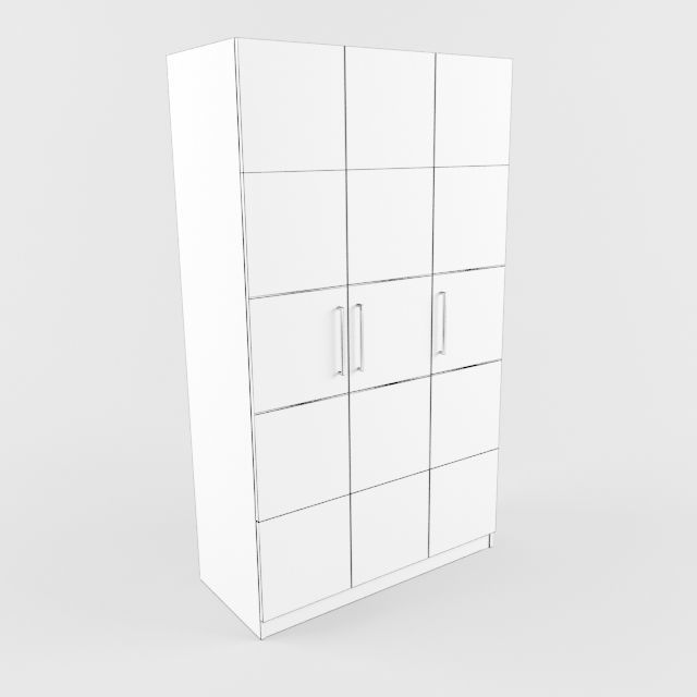 wardrobe Free low-poly 3D model_1
