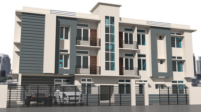 low poly free Gplus2 house model Free 3D model
