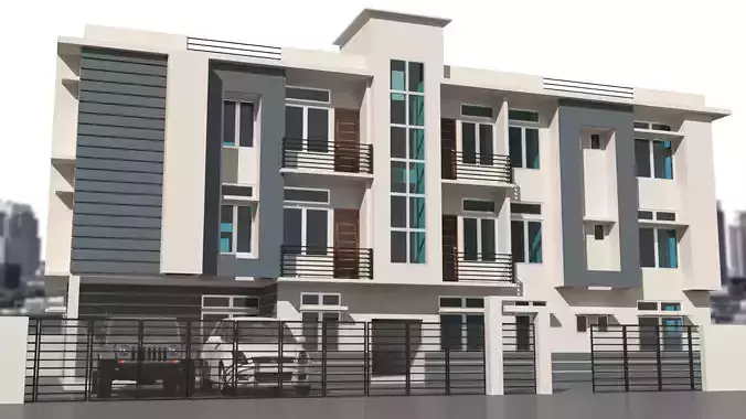 low poly free Gplus2 house model