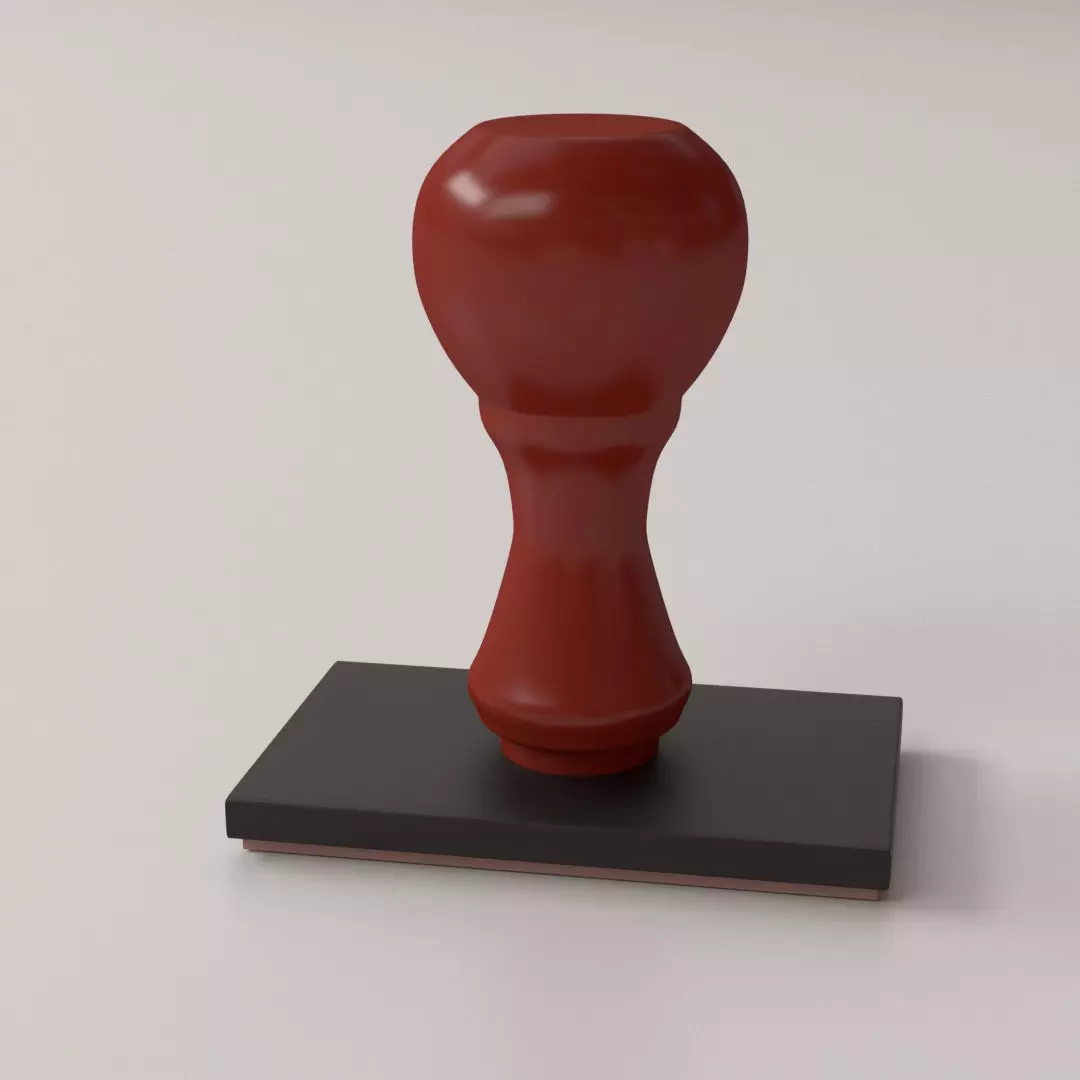 Rubber Stamp 3D model_0