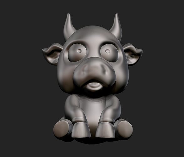 bull statue Free 3D print model