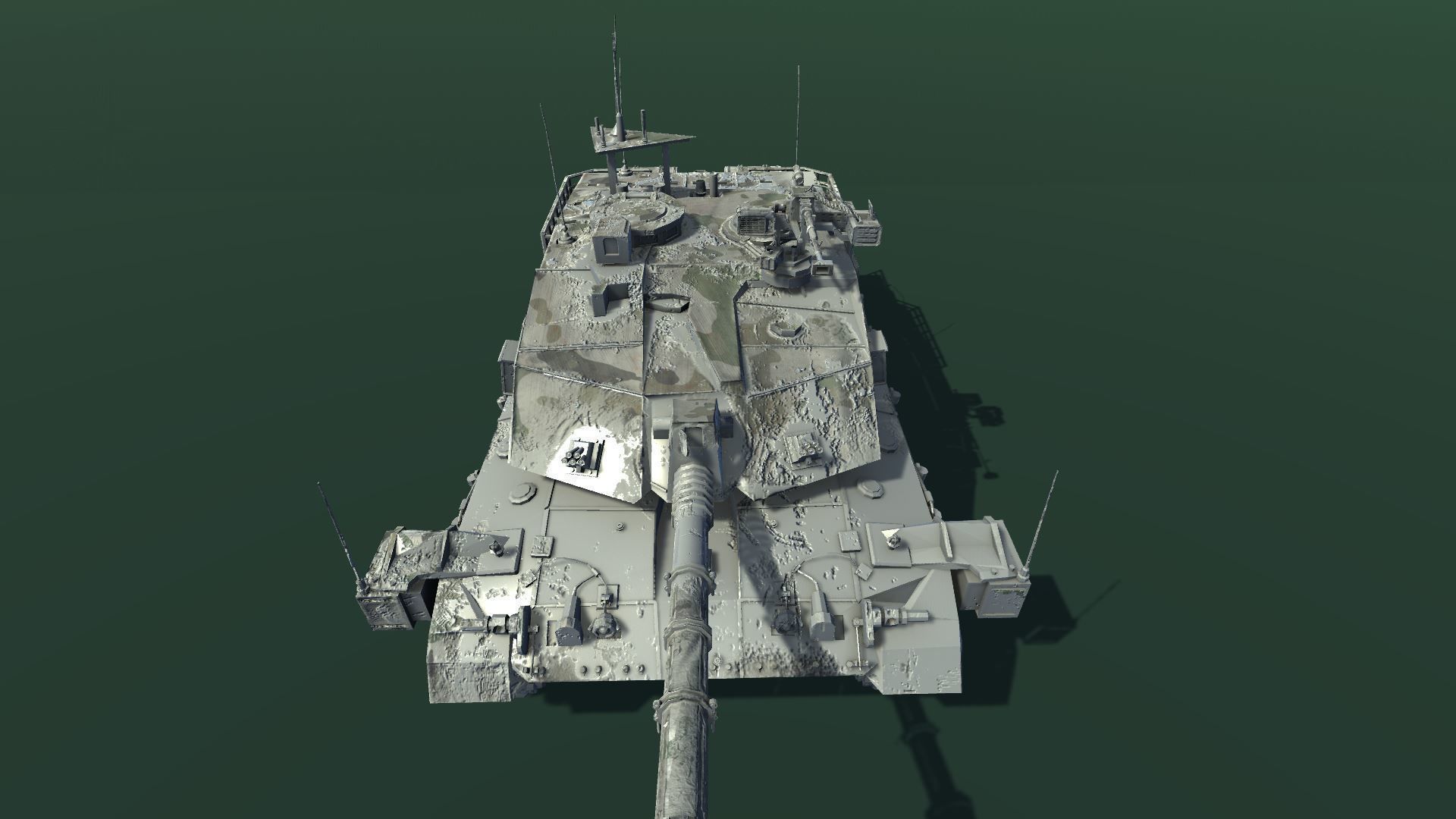 Chellendger tank Low-poly 3D model_4