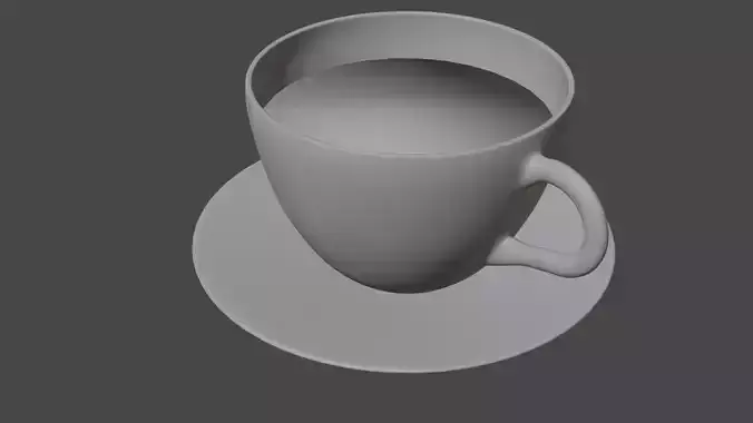 Coffee-cup with plate