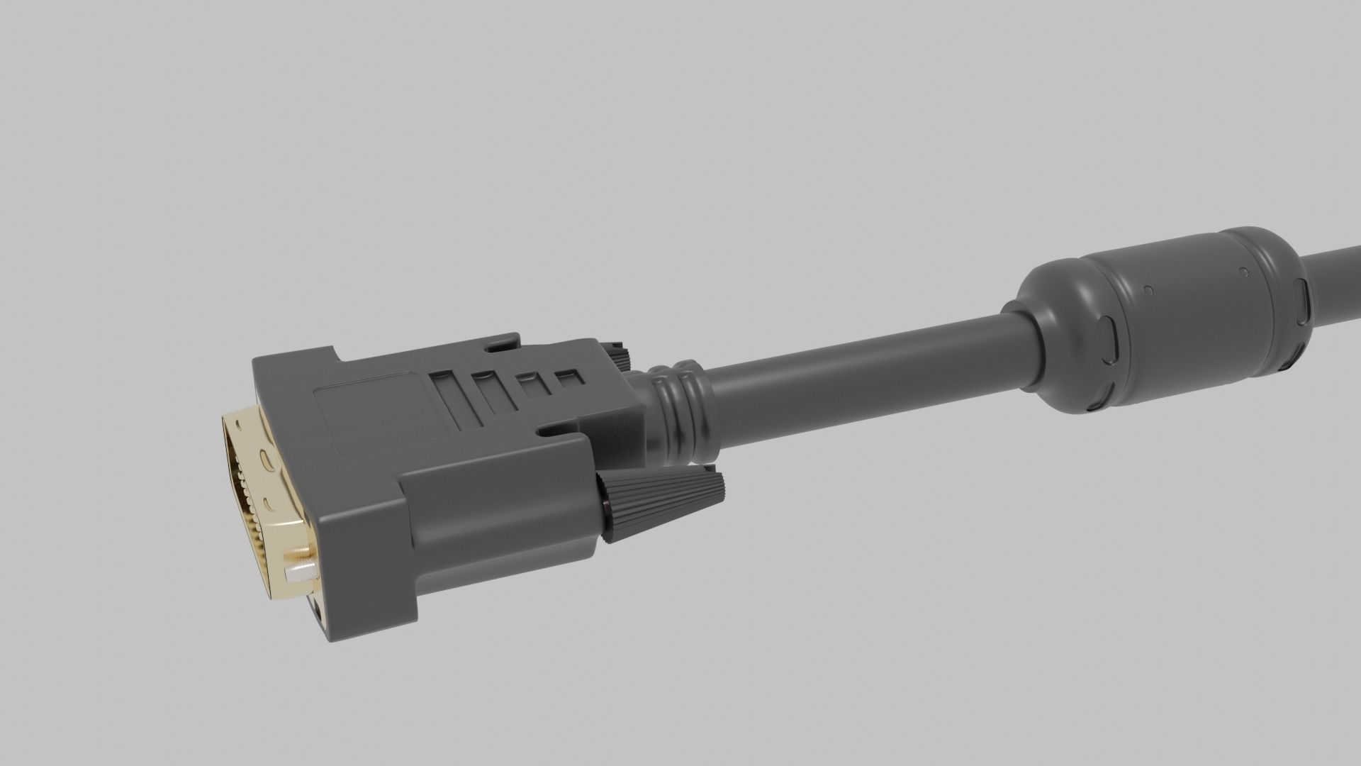 CABLE DVI 3D model_1