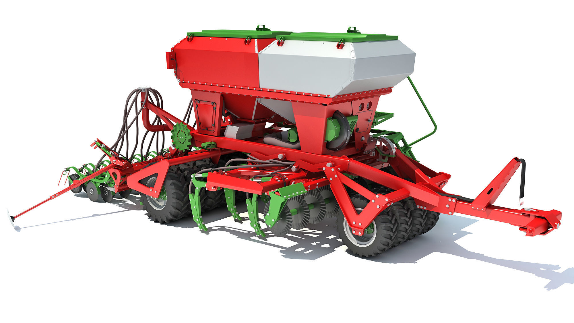 Trailed Planter Seeder 3D model_2