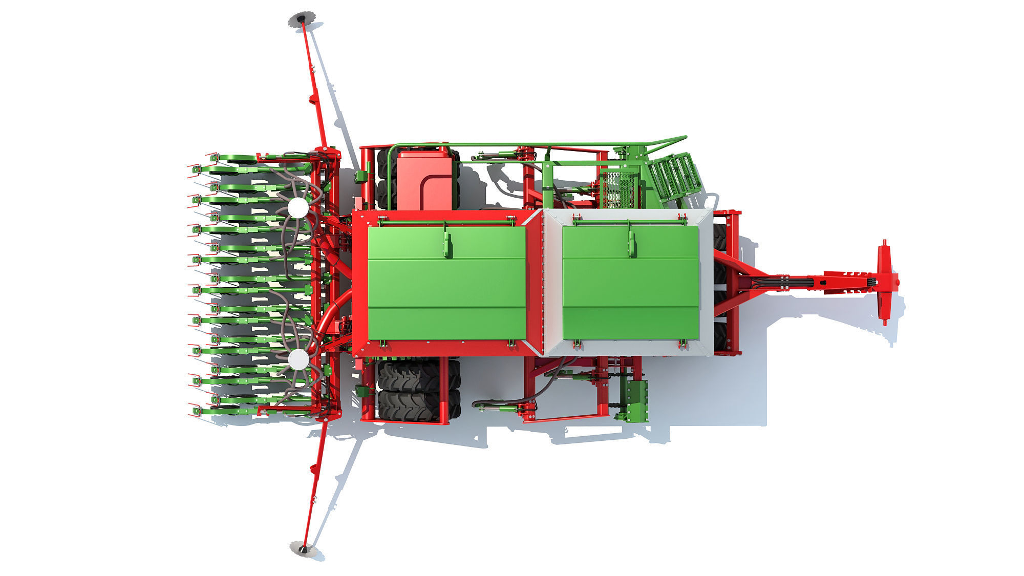 Trailed Planter Seeder 3D model_11