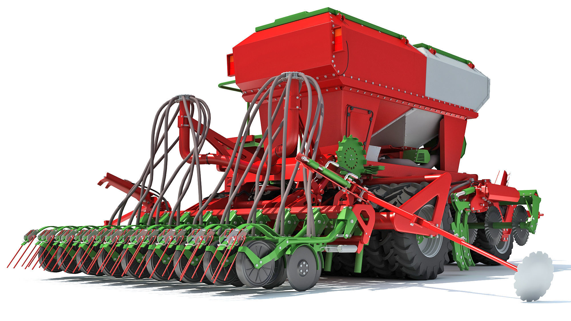 Trailed Planter Seeder 3D model_10