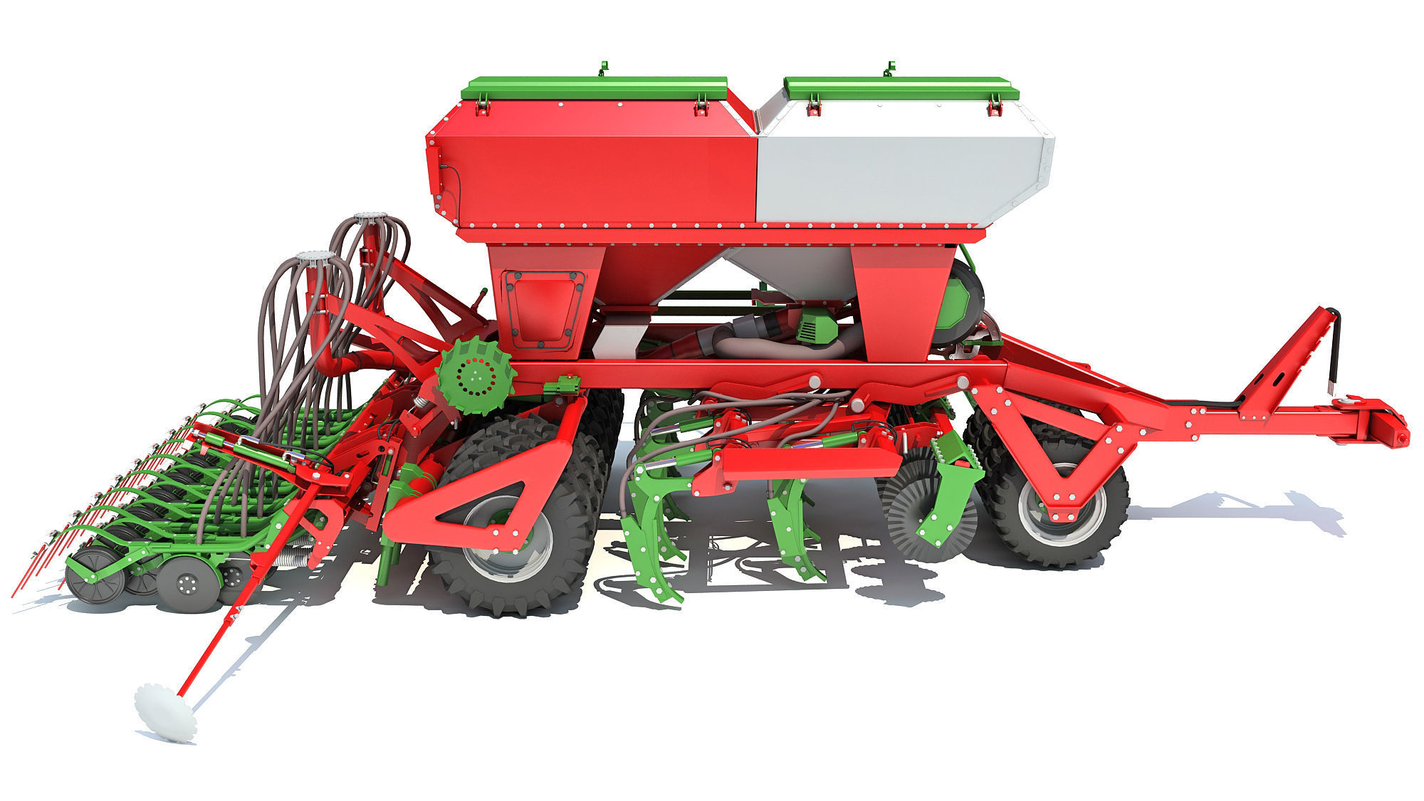Trailed Planter Seeder 3D model_1