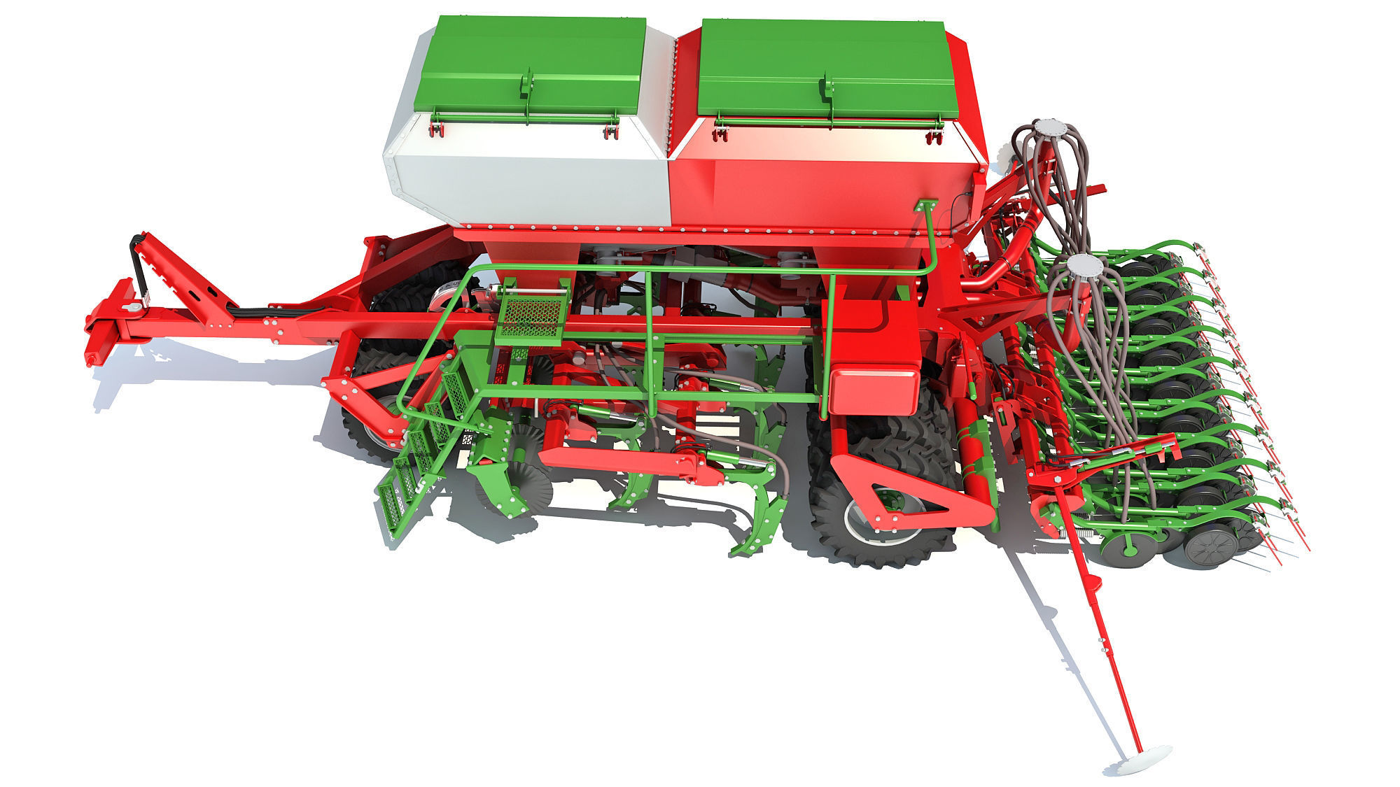 Trailed Planter Seeder 3D model_5