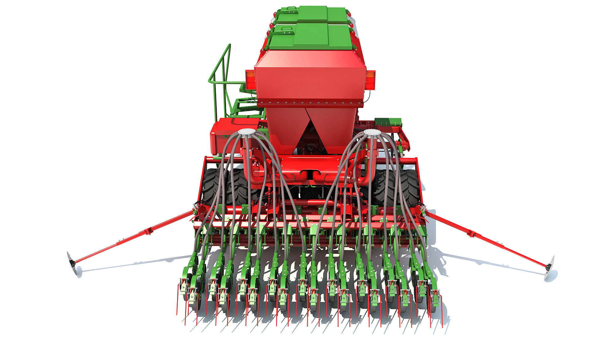 Trailed Planter Seeder 3D model_9