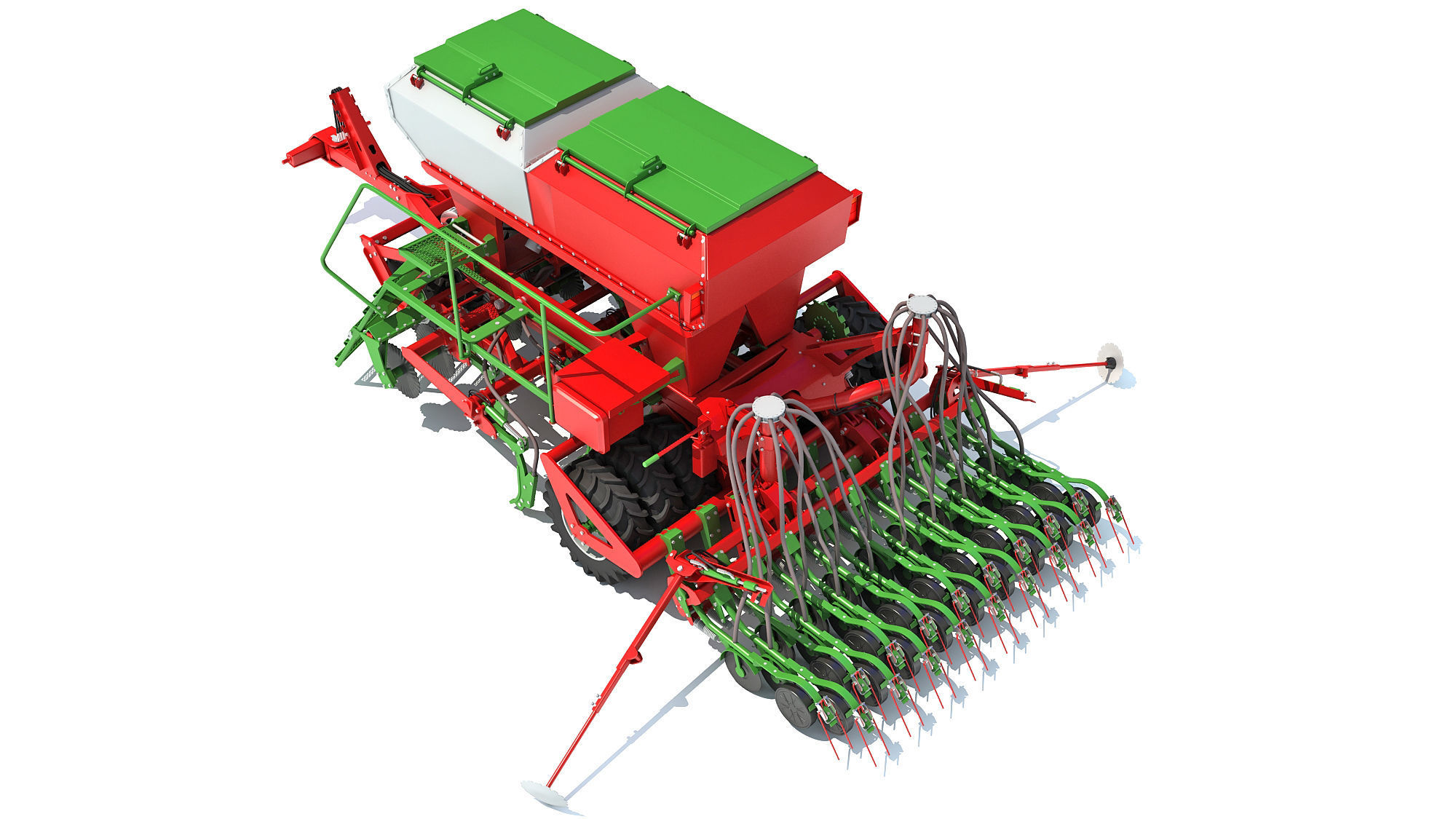 Trailed Planter Seeder 3D model_8
