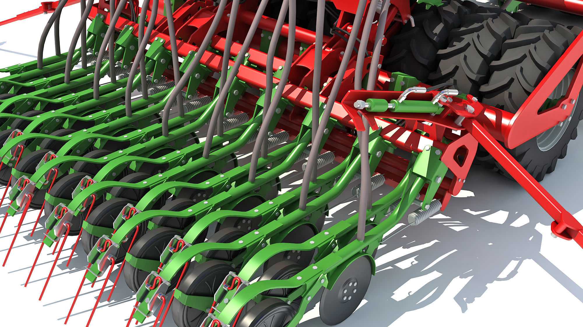 Trailed Planter Seeder 3D model_12