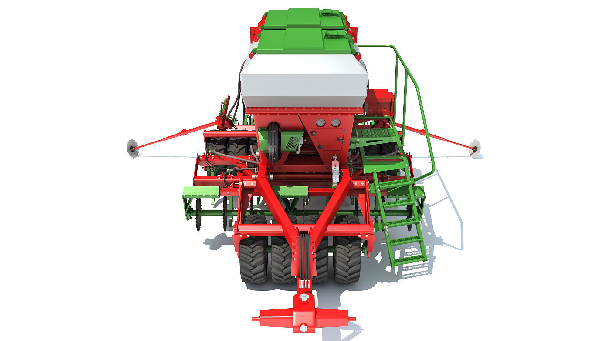 Trailed Planter Seeder 3D model_3
