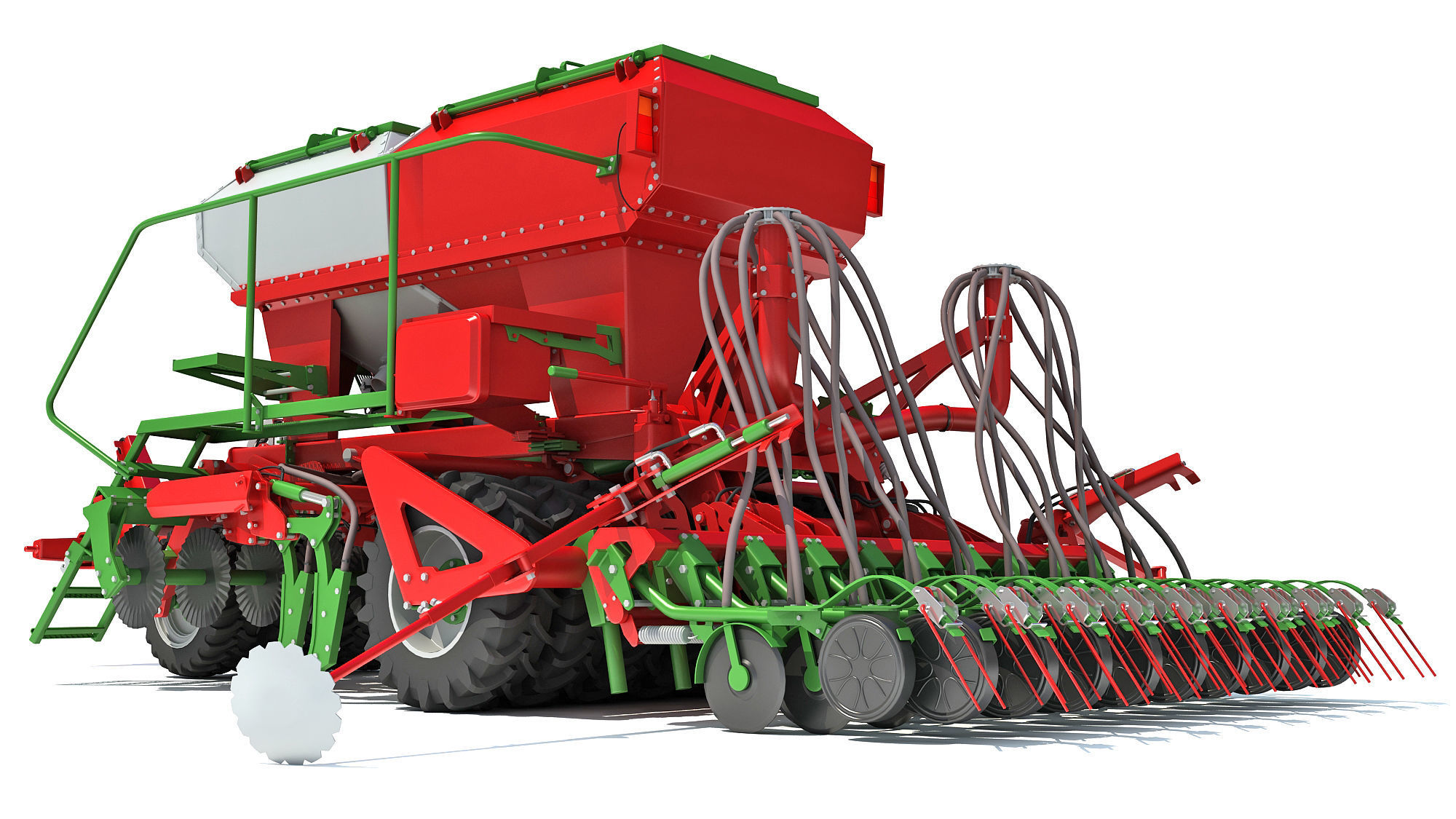 Trailed Planter Seeder 3D model_7