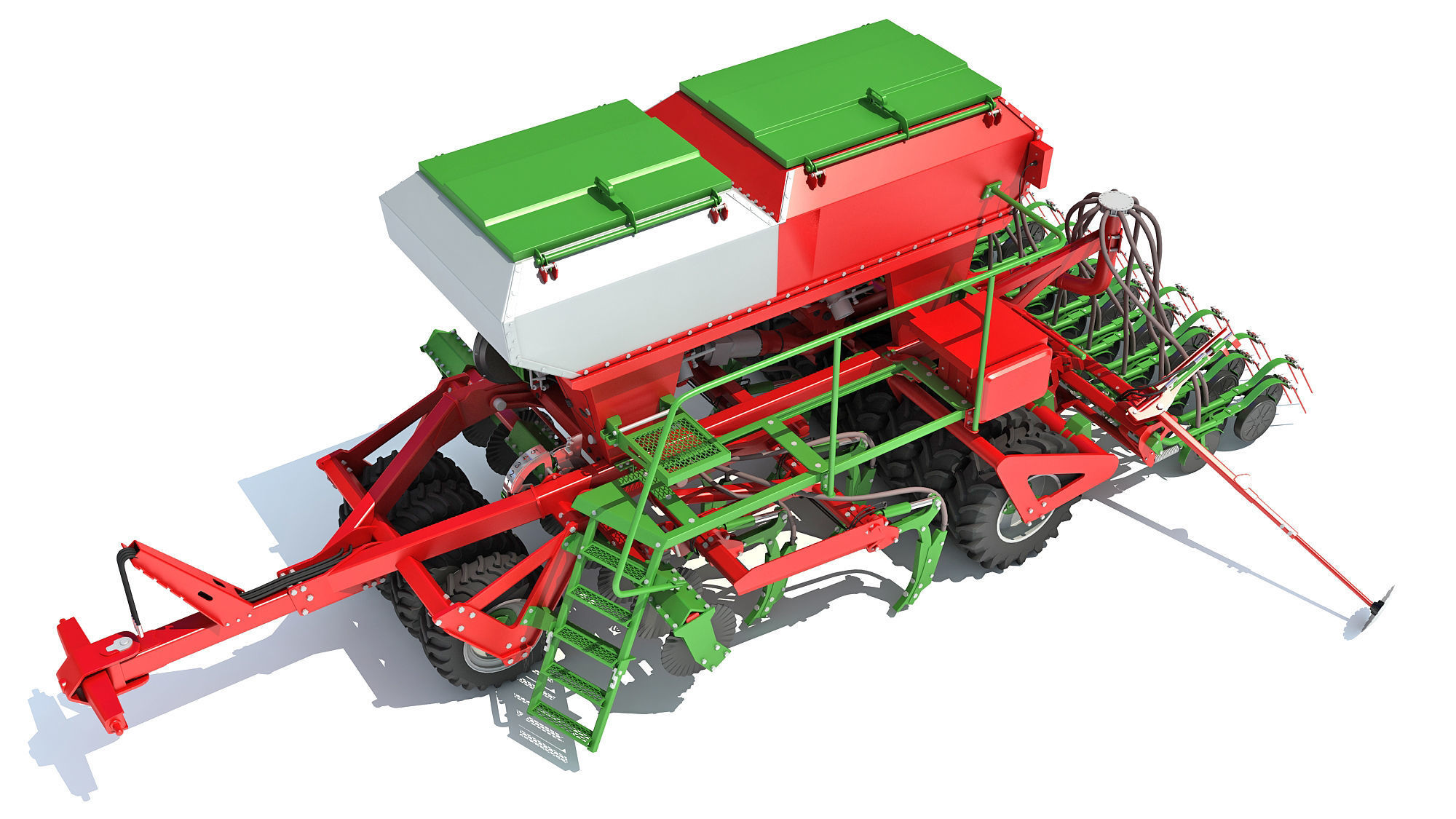 Trailed Planter Seeder 3D model_4