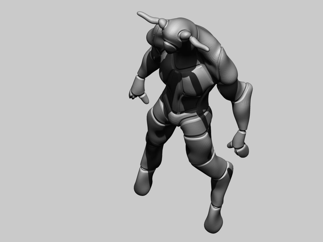 Japanese Kaiju inspired zton 3D model_4