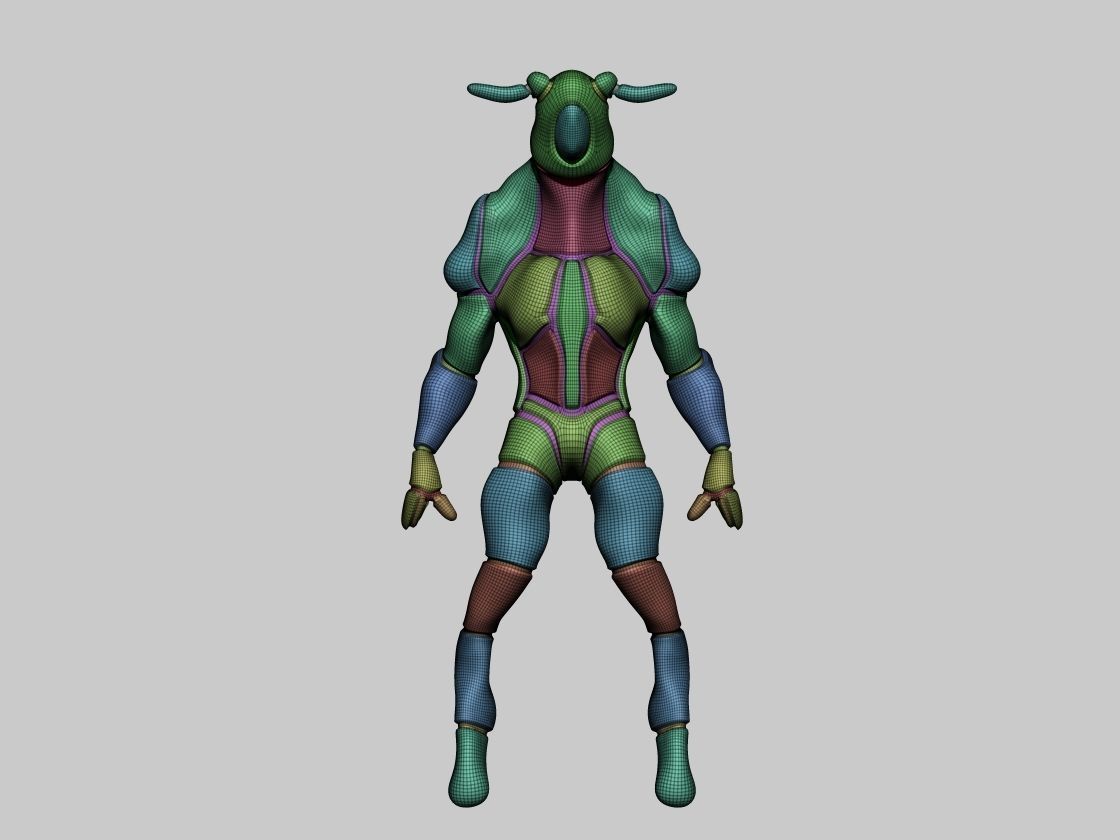Japanese Kaiju inspired zton 3D model_1