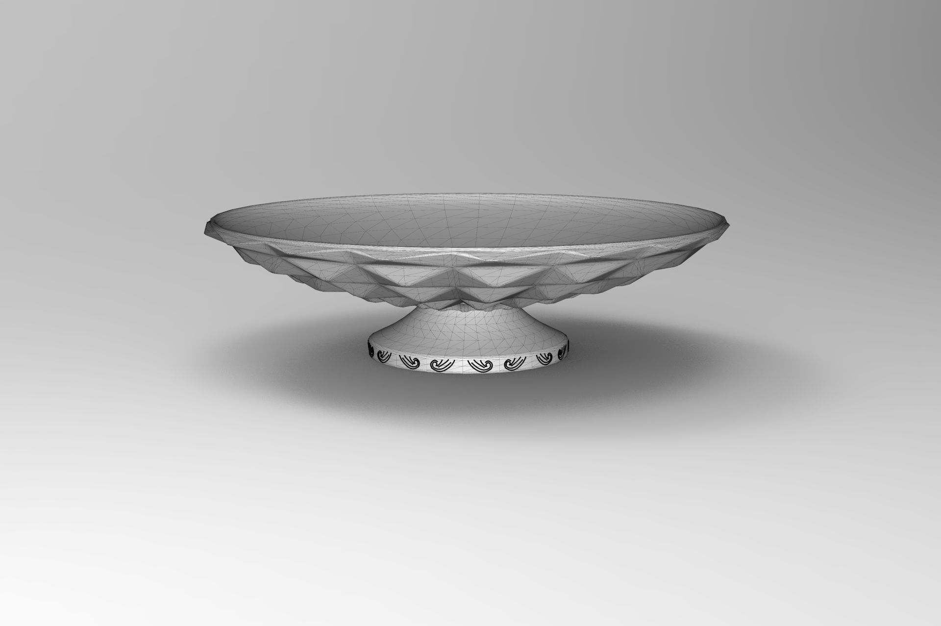 Fruit Plate Low-poly 3D model_4