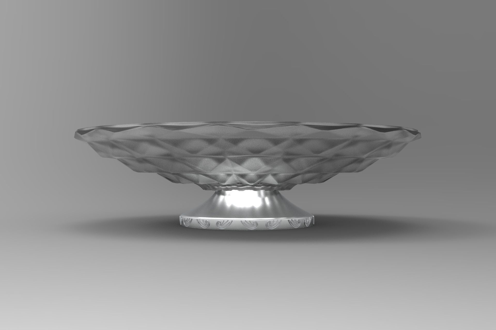 Fruit Plate Low-poly 3D model_1