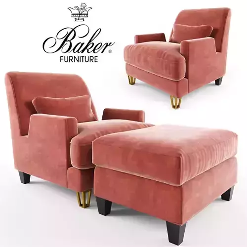 Almandine Lounge Chair Ottoman