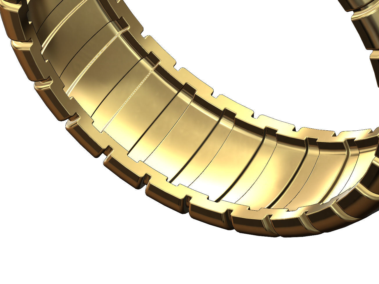 Ribbed large band 3D print model_5