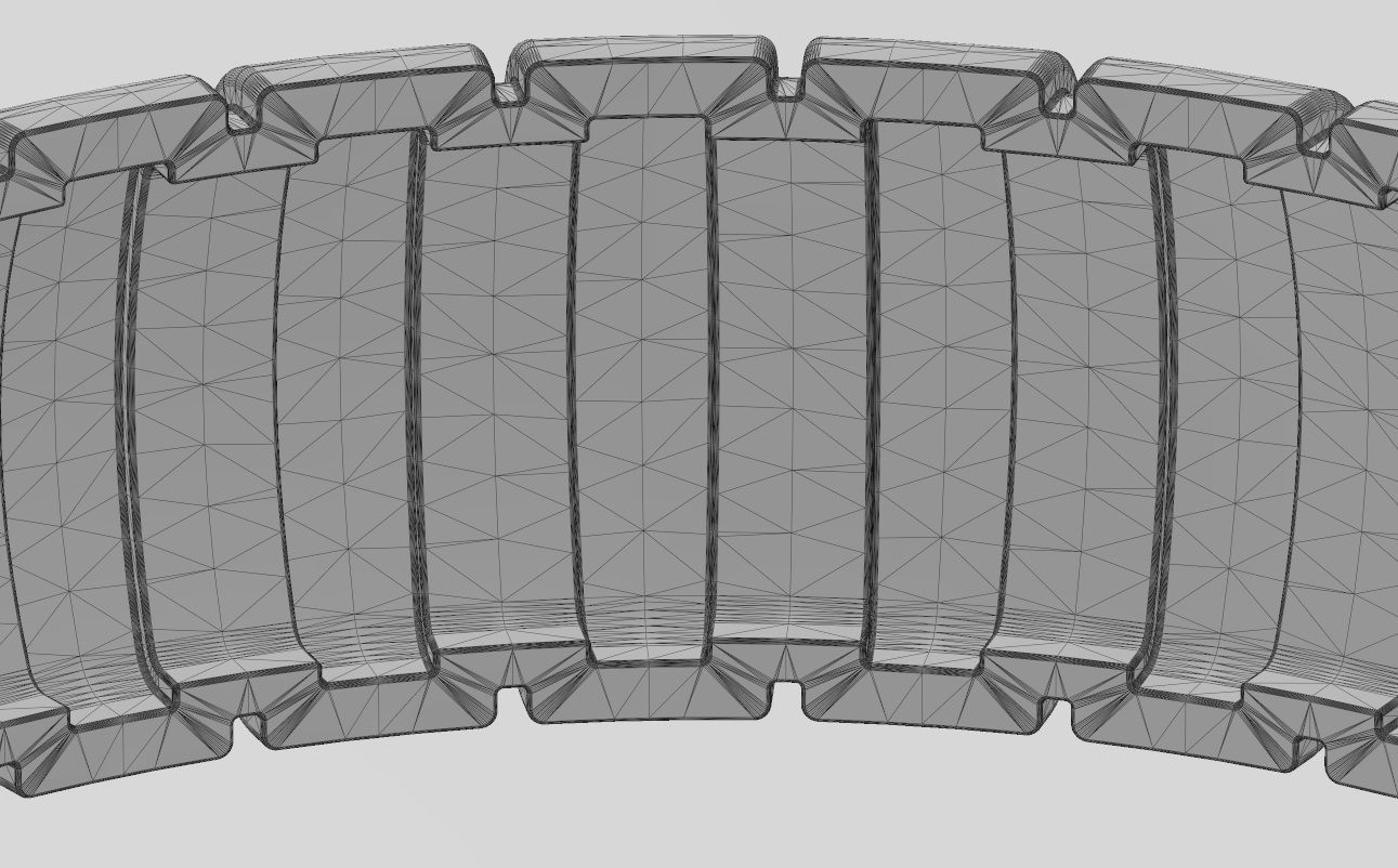 Ribbed large band 3D print model_14