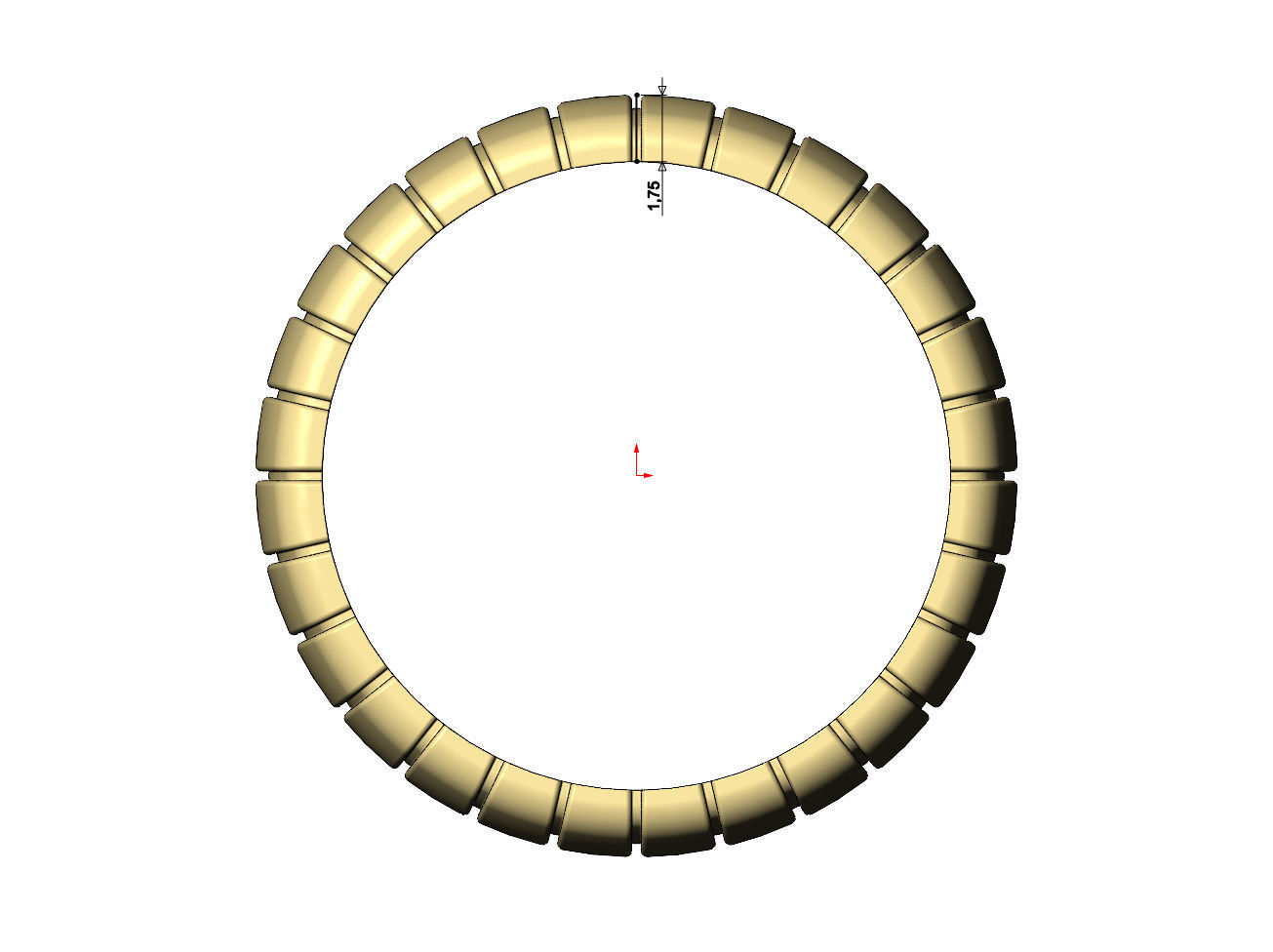 Ribbed large band 3D print model_6