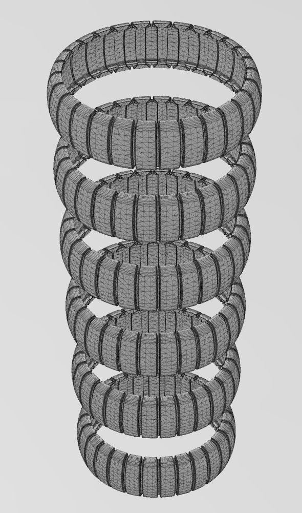 Ribbed large band 3D print model_12