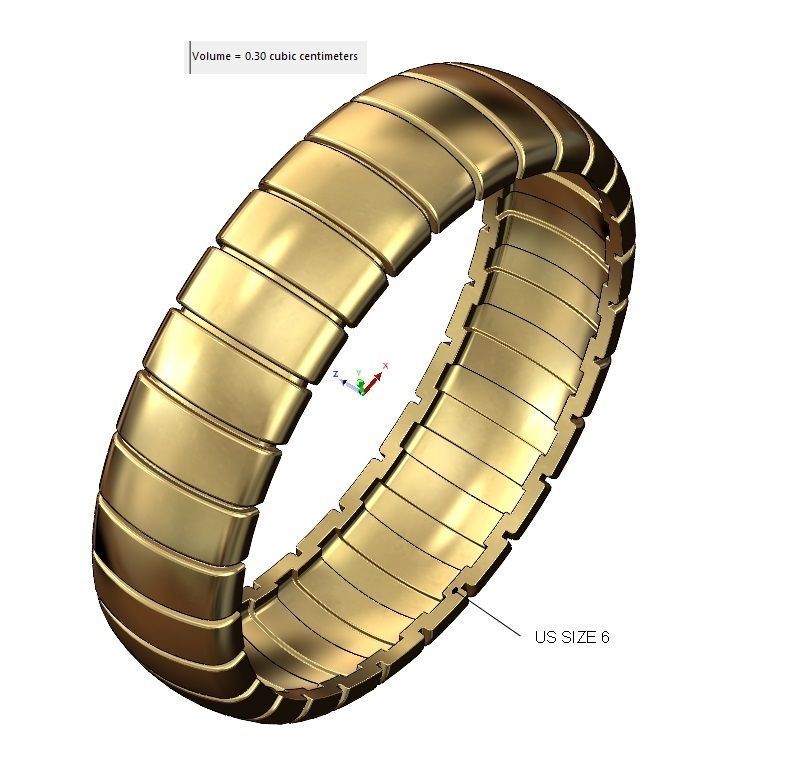 Ribbed large band 3D print model_11