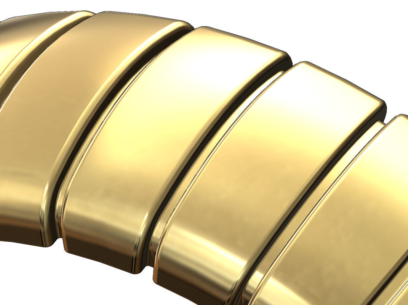 Ribbed large band 3D print model_4