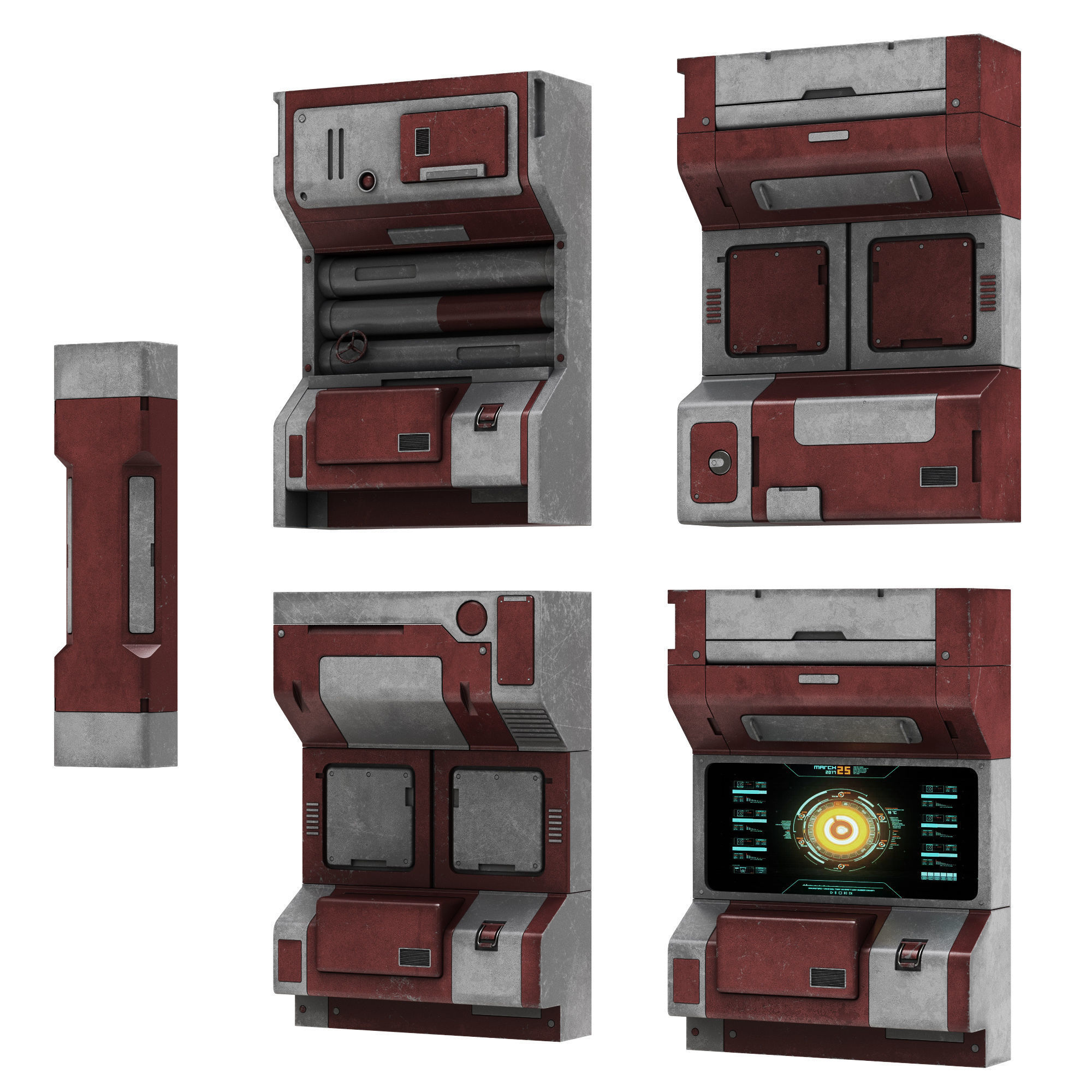 Sci-Fi elements 4 3D model_1