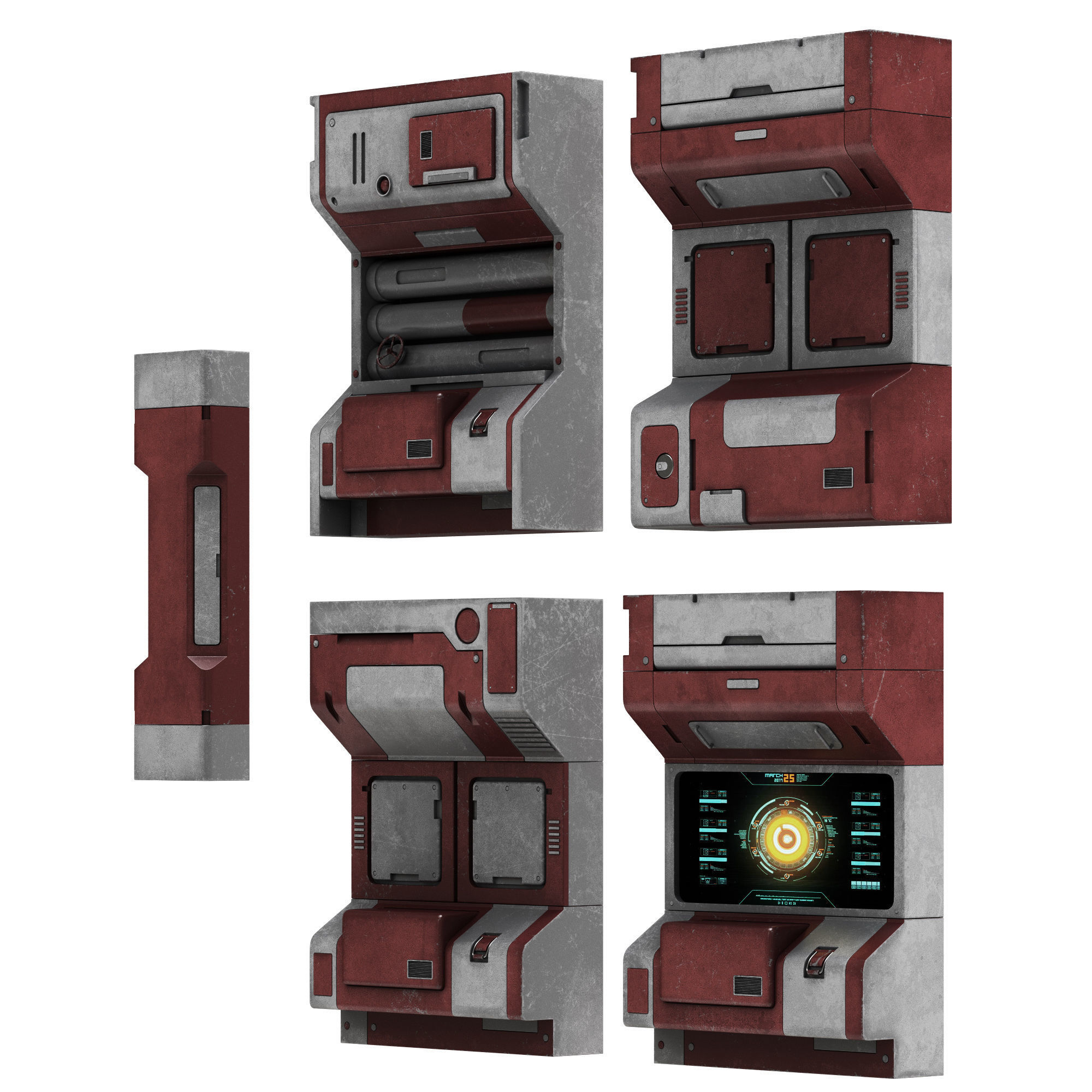 Sci-Fi elements 4 3D model_6