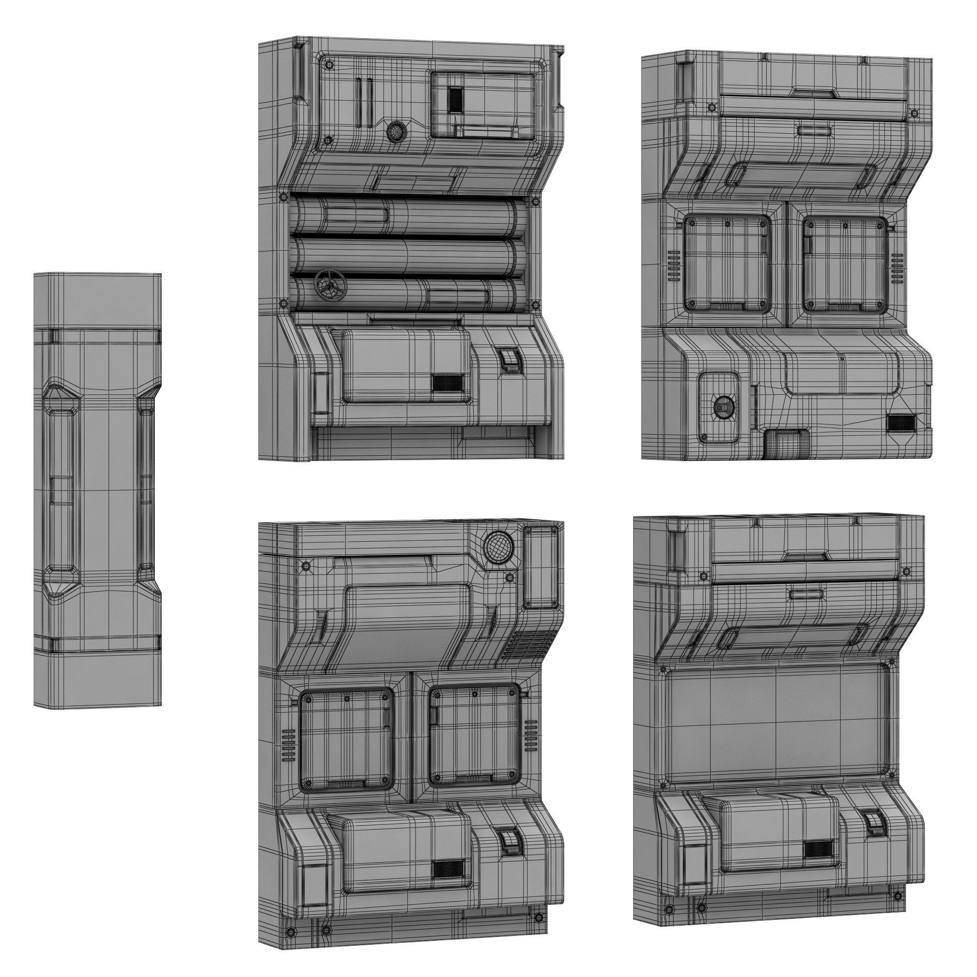 Sci-Fi elements 4 3D model_7