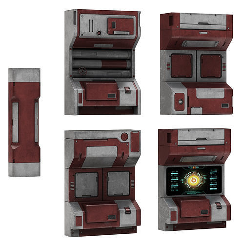 Sci-Fi elements 4 3D model