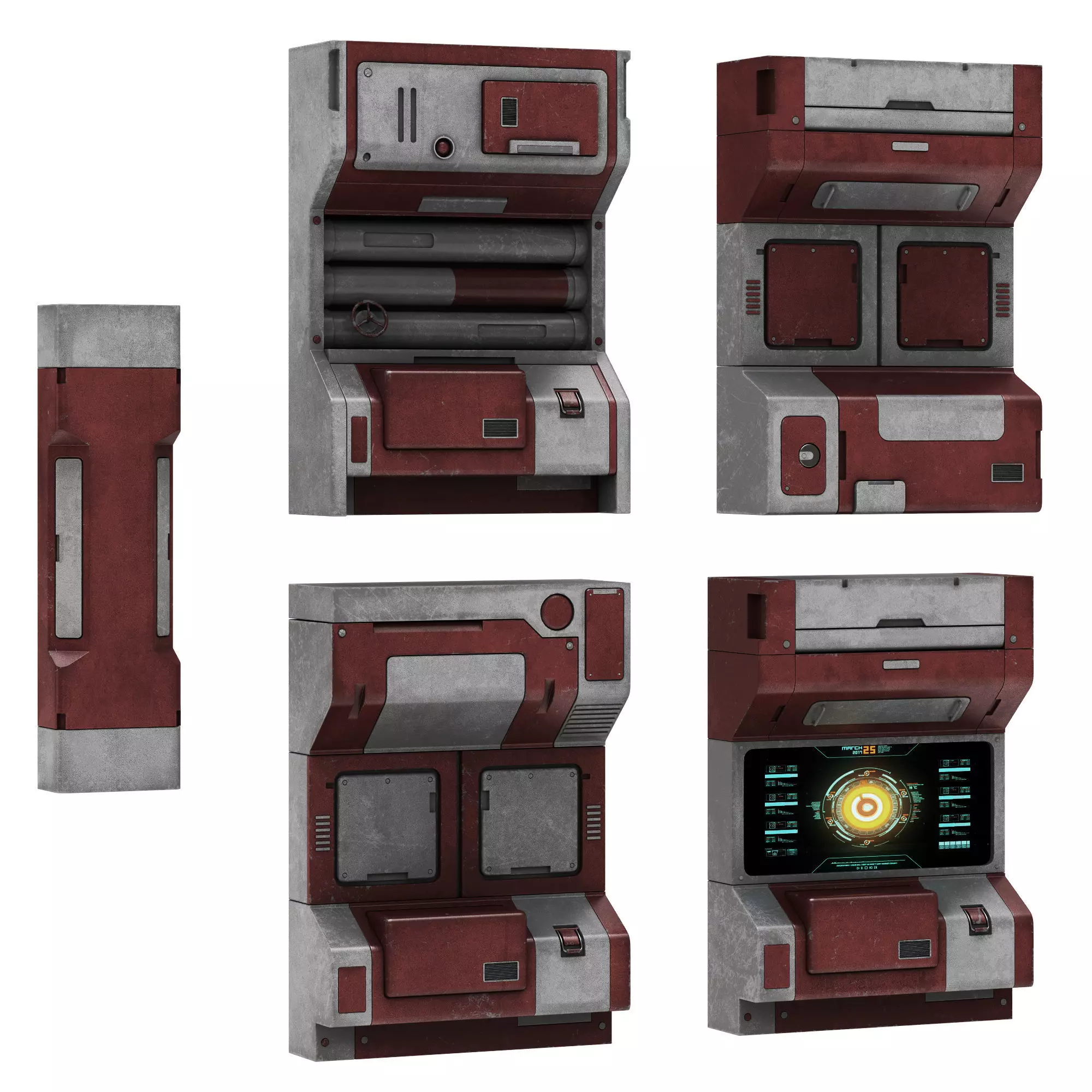 Sci-Fi elements 4 3D model_0