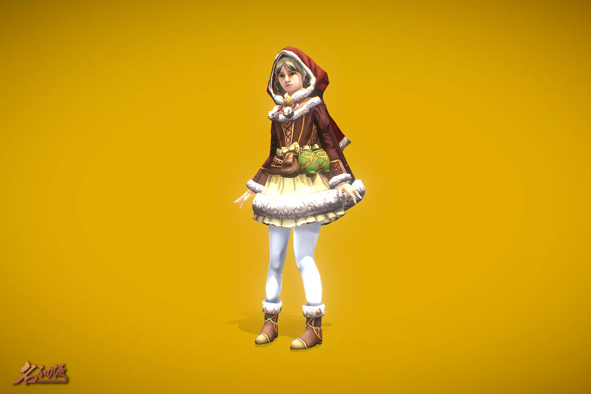 RPG Young Priest Low-poly 3D model