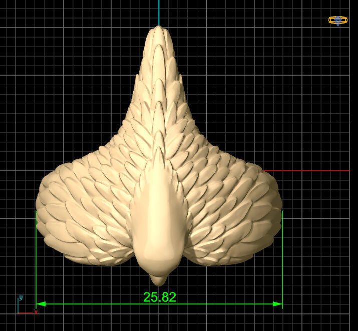 Bird ring Silver Gold  Print 3D print model_6